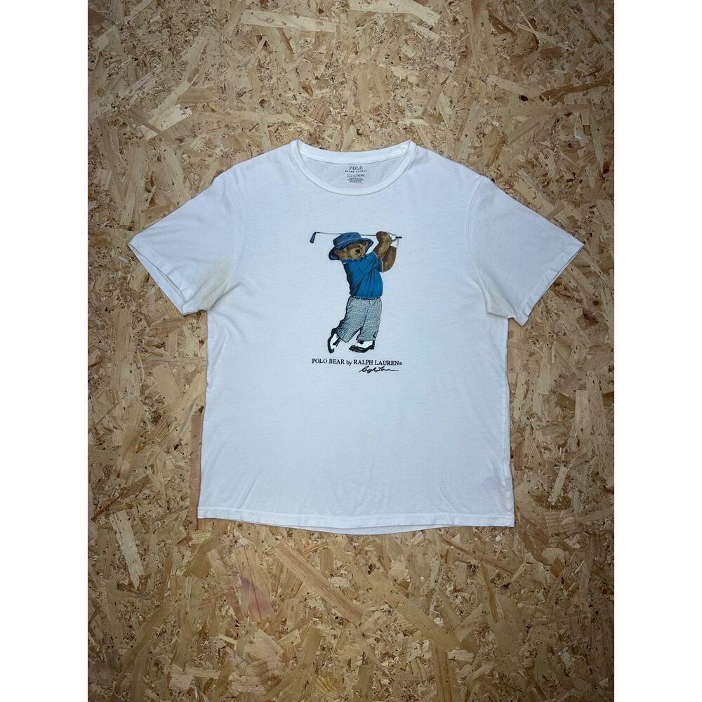 Polo Ralph Lauren Men’s White Graphic Short Sleeve T-shirt Sz L